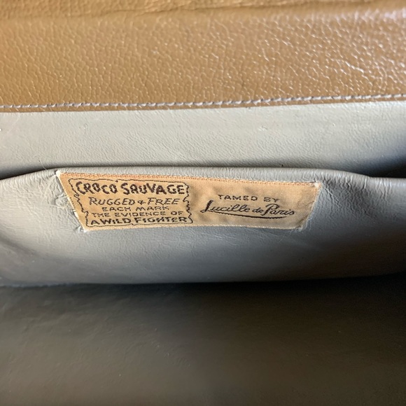 Vintage Croco Sauvage by Lucille de Paris handbag - Picture 5 of 8